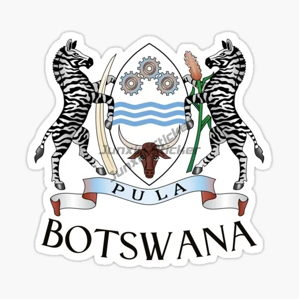 

BOTSWANA Flag Map Stickers Laptop Truck Car Window Bike Waterproof Moto Bumper Window Car Accessories Vinyl Self-adhesive Decals
