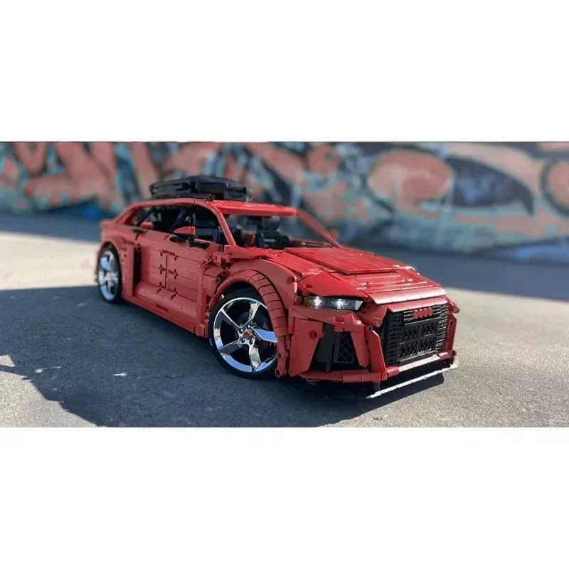 MOC-150275New RS6 الحضرية سيارة رياضية بنة نموذج 4549 أجزاء MOC الإبداعية بنين الأطفال عيد ميلاد بناء الالعاب العملاقة هدية