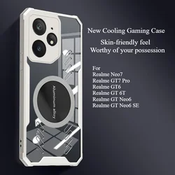 Case For Realme Neo7 GT7 Pro Luxury Cooling Gaming Skin-friendly Cover For Realme GT6 GT 6T Neo6 SE Shockproof Bumper Funda