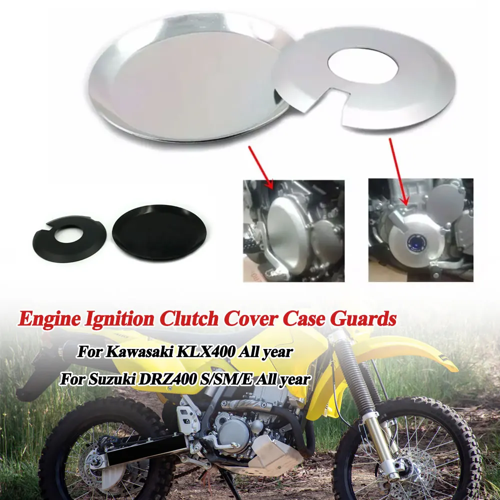 Capa protetora para embreagem de ignição de motor de motocicleta, conjunto protetor para kawasaki klx400 durante todo o ano suzuki drz400 s/sm/e durante todo o ano