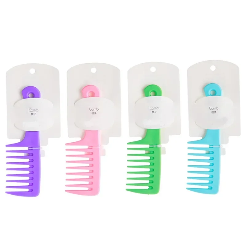 Small Large-tooth Curly Hair Comb Adult Female Smooth Hair Comb Wide-tooth No Knot Thickened Hairdressing Comb Styling Tool