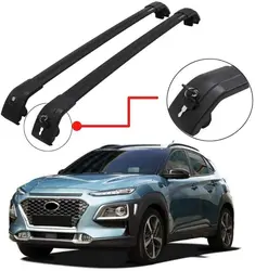 2Pcs Fit for Hyundai KONA 2018 2019 2020 2021 Roof Rail Rack Cross Bars Crossbar