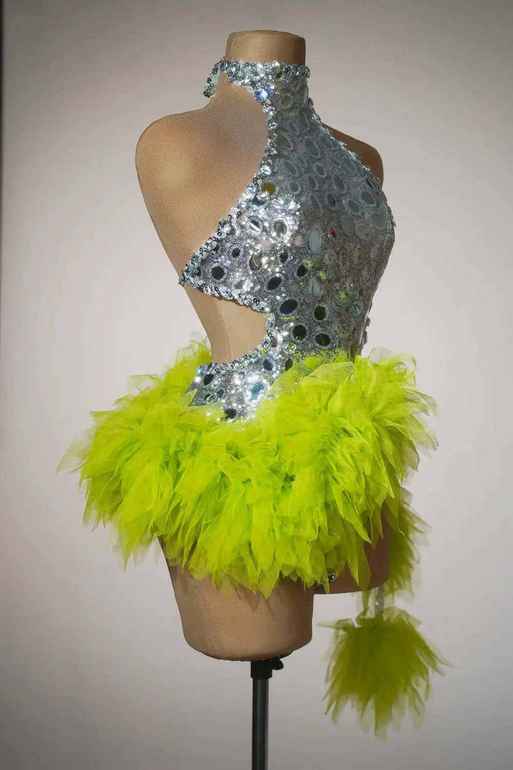 Shining paillettes body Sexy Halter Backless Performance Costume da ballo per le donne Nightclub Bar Outfit Dancer Show Stage Wear