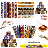 12/24/36pcs Harry Potter Slap Bracelets Party Favors Boys and girls Birthday Party Gift Tap the wristband With Classroom rewards