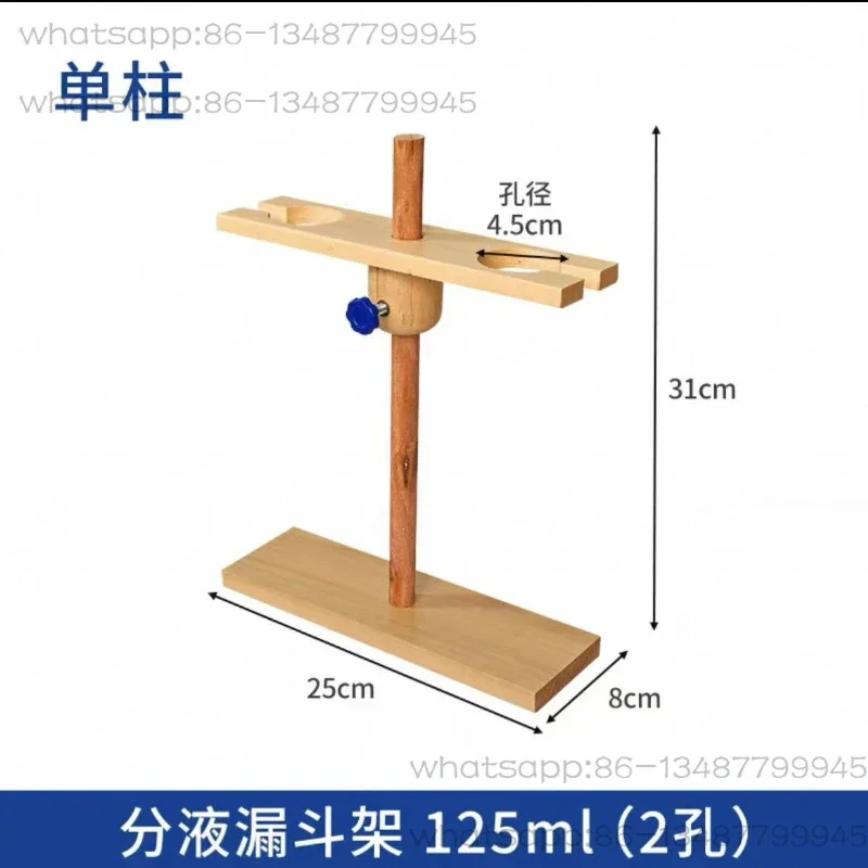 Wooden Funnel Stand, 6-Hole Pear Shaped Separatory Funnel Holder for 60/125/500/1000ml Lab Glassware