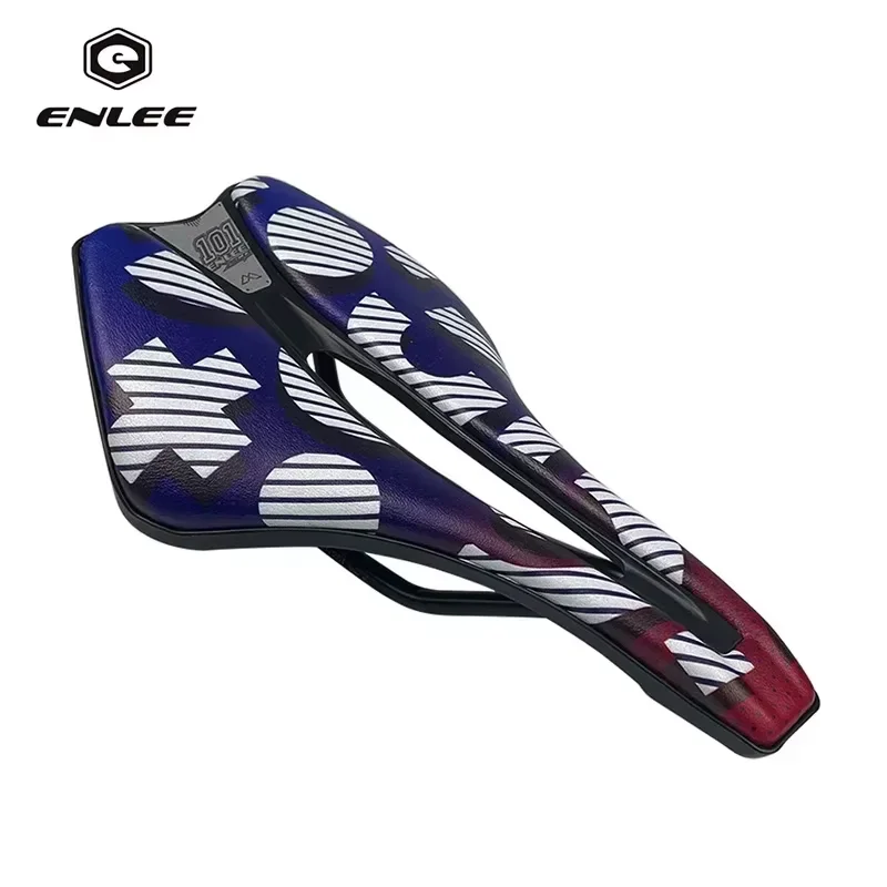 

​ ​ ENLEE Полое велосипедное седло с коротким носом, сброе давление и вентиляция для максимального комфорта, эргономичное седло для горного велосипеда/дорожного велосипеда