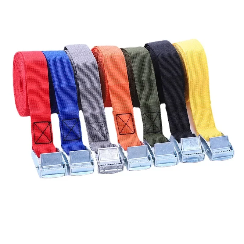 5M Pressure Buckle Straps Heavy Luggage Fixing Adjustable Binding Belt Rope Tensioner Self Defense Lifesaving Buckle Safety Rope