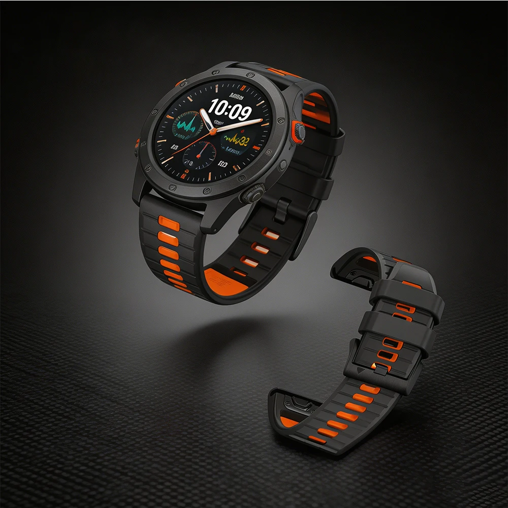 

Ремешок для часов 22 мм 26 мм, спортивный силиконовый ремешок для активного отдыха для Garmin Fenix 5X/5/6X/6/7X/7 Pro/3 HR