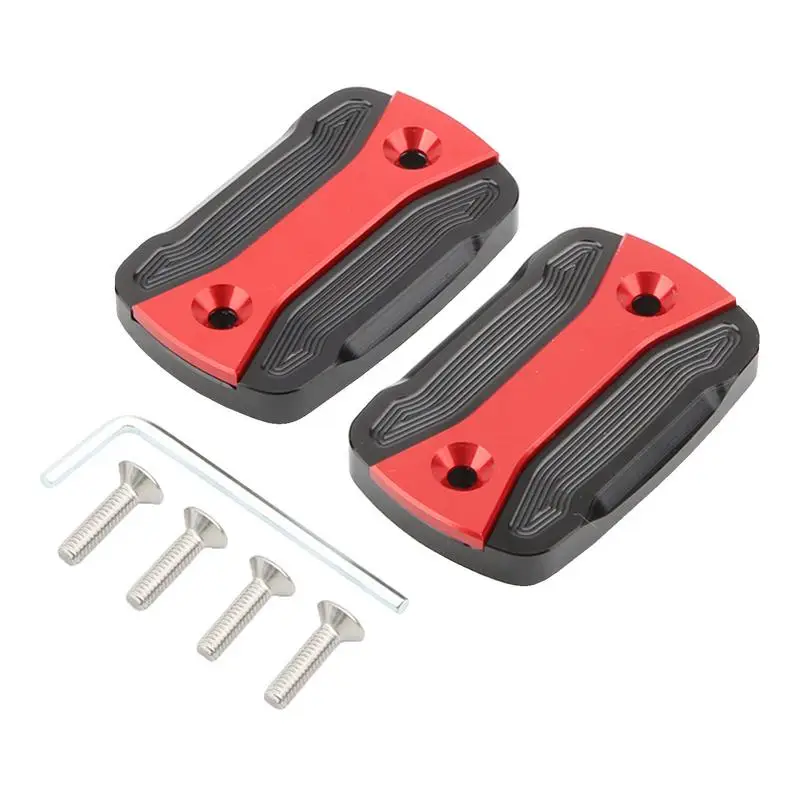 Motorcycle Brake Fluid Reservoir Oil Cap Aluminum Alloy Replacement Oil Cap Fashionable Lightweight Design Motorcycle Brake