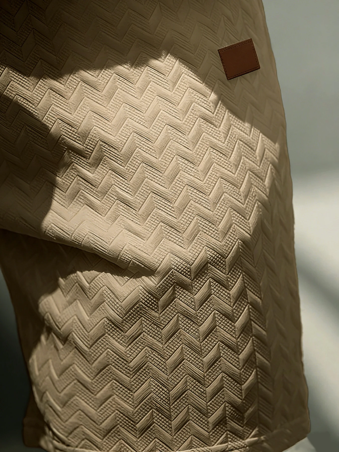 Neue sommerliche Freizeit-Sportshorts: Mit einem gestrickten, leicht dehnbaren Jacquard-Design bieten diese einfarbigen Shorts eine schlichte Optik. – Detail 16