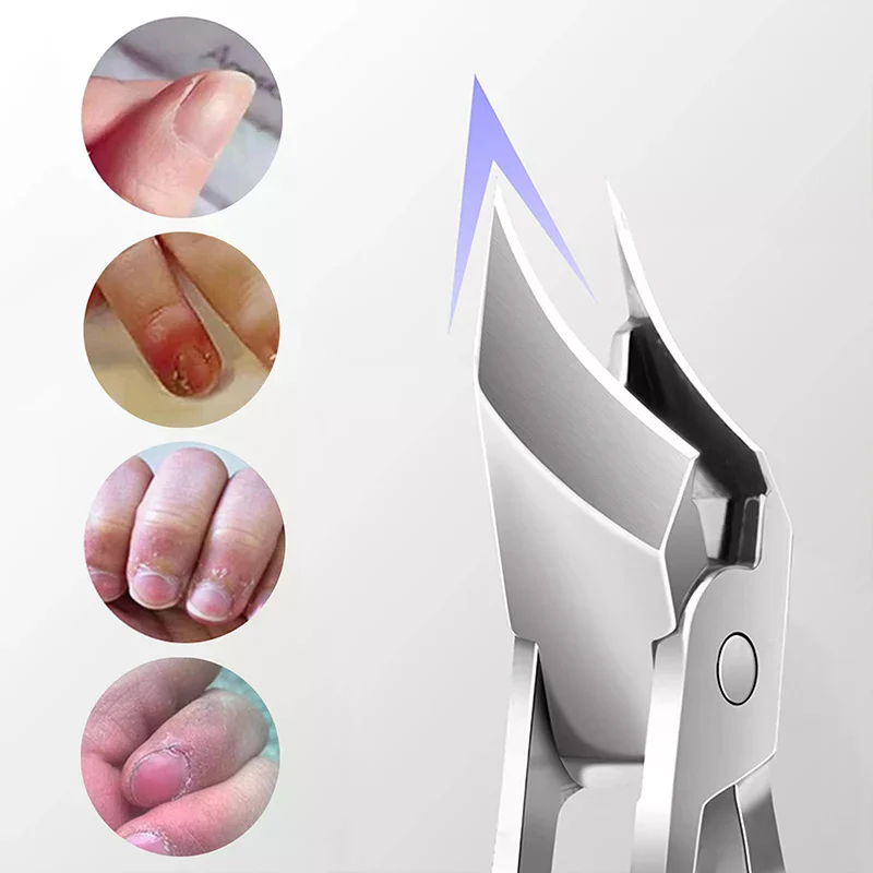 Nagelknipper Schuine Mond Anti Splash Puntige Nagelknipper Grote Diagonale Scherpe Nagelknipper Nagelschaartje Voor Nagel Groeven
