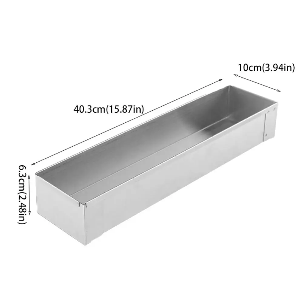 Moule de cuisson amovible Design Tiramisu gâteau moule en acier inoxydable antiadhésif pain moule rectangulaire bricolage Mousse moule boulangerie