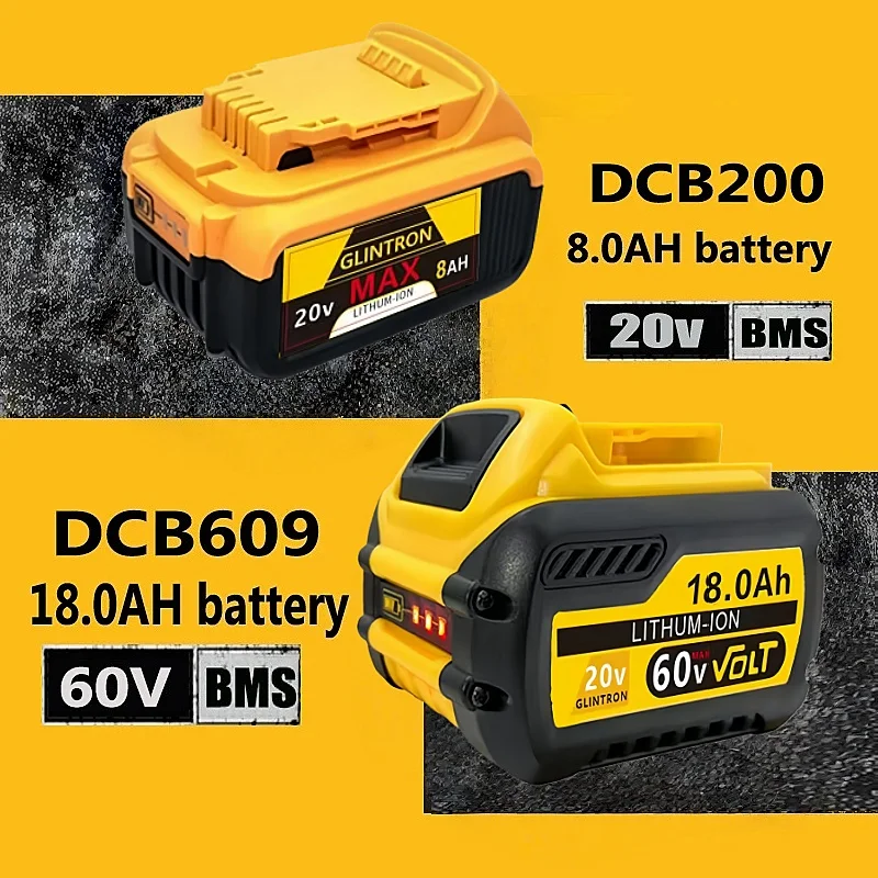 Pro DeWalt 20V 8/12/18AH MAX Li-ion baterie pro DeWalt DCB547-XJ DCB200/DCB201 pro baterie pro nářadí Flexvolt Náhradní baterie - náhled 5