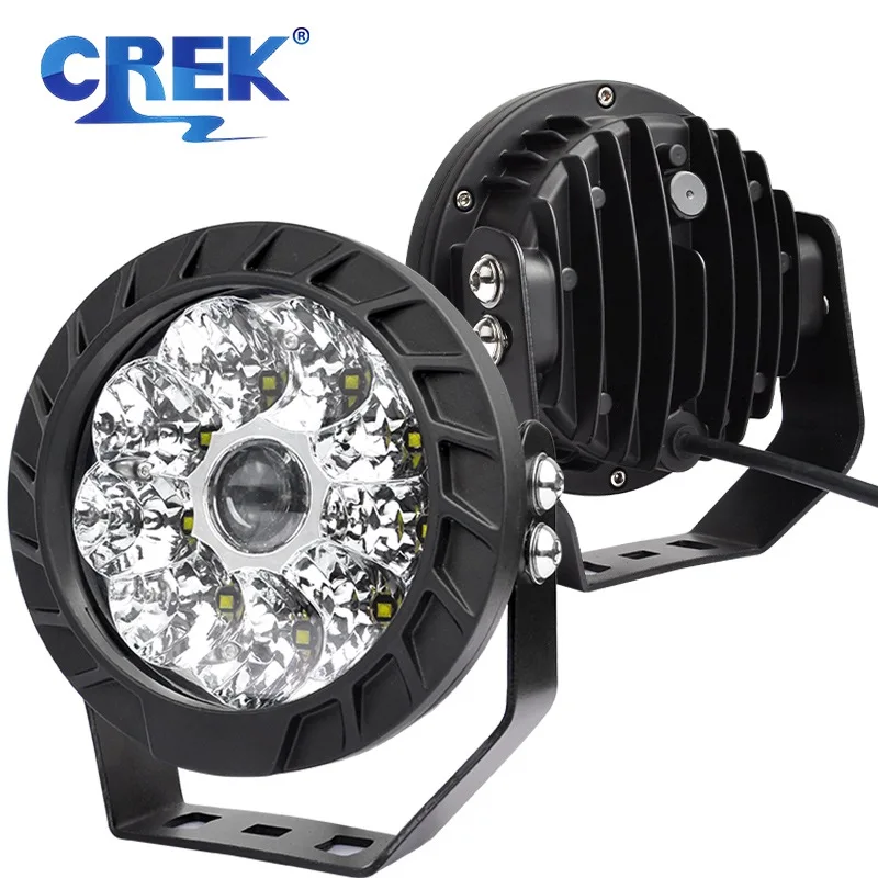 CREK 5 Inch Laser LED Driving Auxiliary Spotlight 12V 24VOffroad Bumper Roof Headlight Work Light for ATV UTV SUV 4x4 Boat Truck