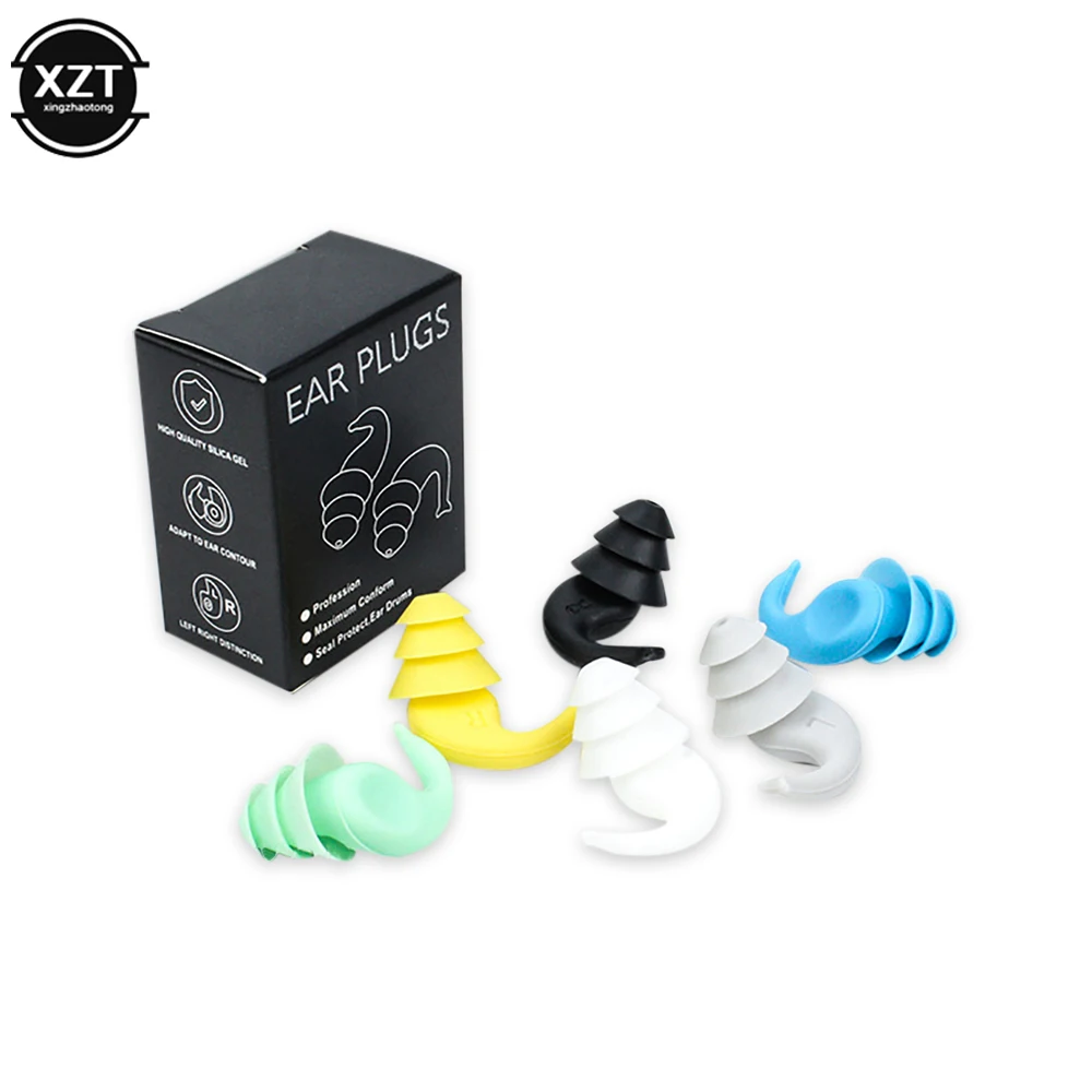 Soundproof Earplugs For Sleeping Soft Silicone Ear Muffs Noise Protection Travel Reusable Protection Sound Blocking Ear plugs