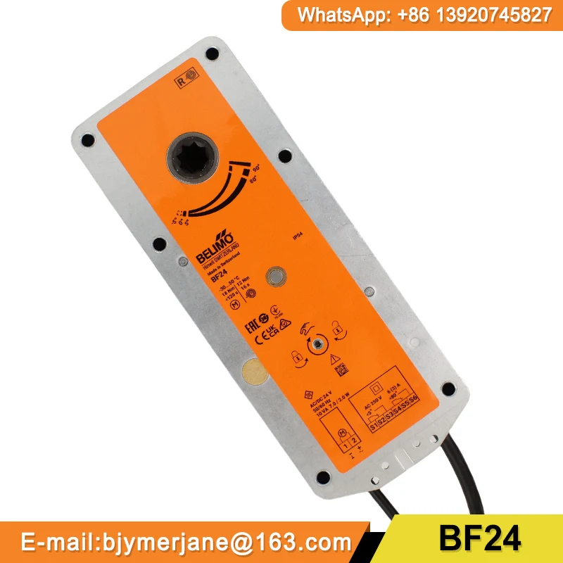 

Belimo BF24 Spring-return Electric Fire Damper Actuator 18Nm 24V Fail-return Fire and Smoke Dampers 90° HAVC ERV Original