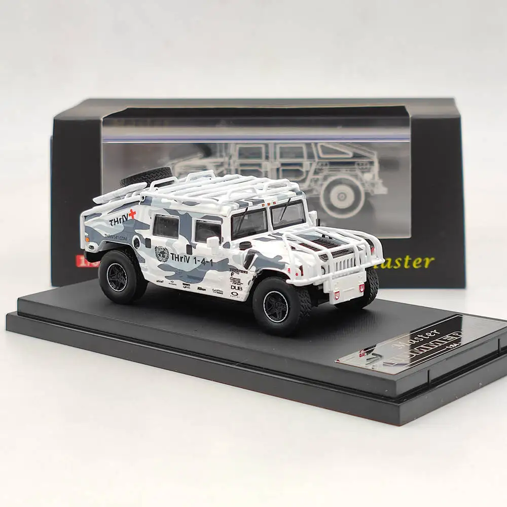 Master 1:64 H1 Pickup Truck Military Diecast Toys Car Models Collection Gifts Limited Edition