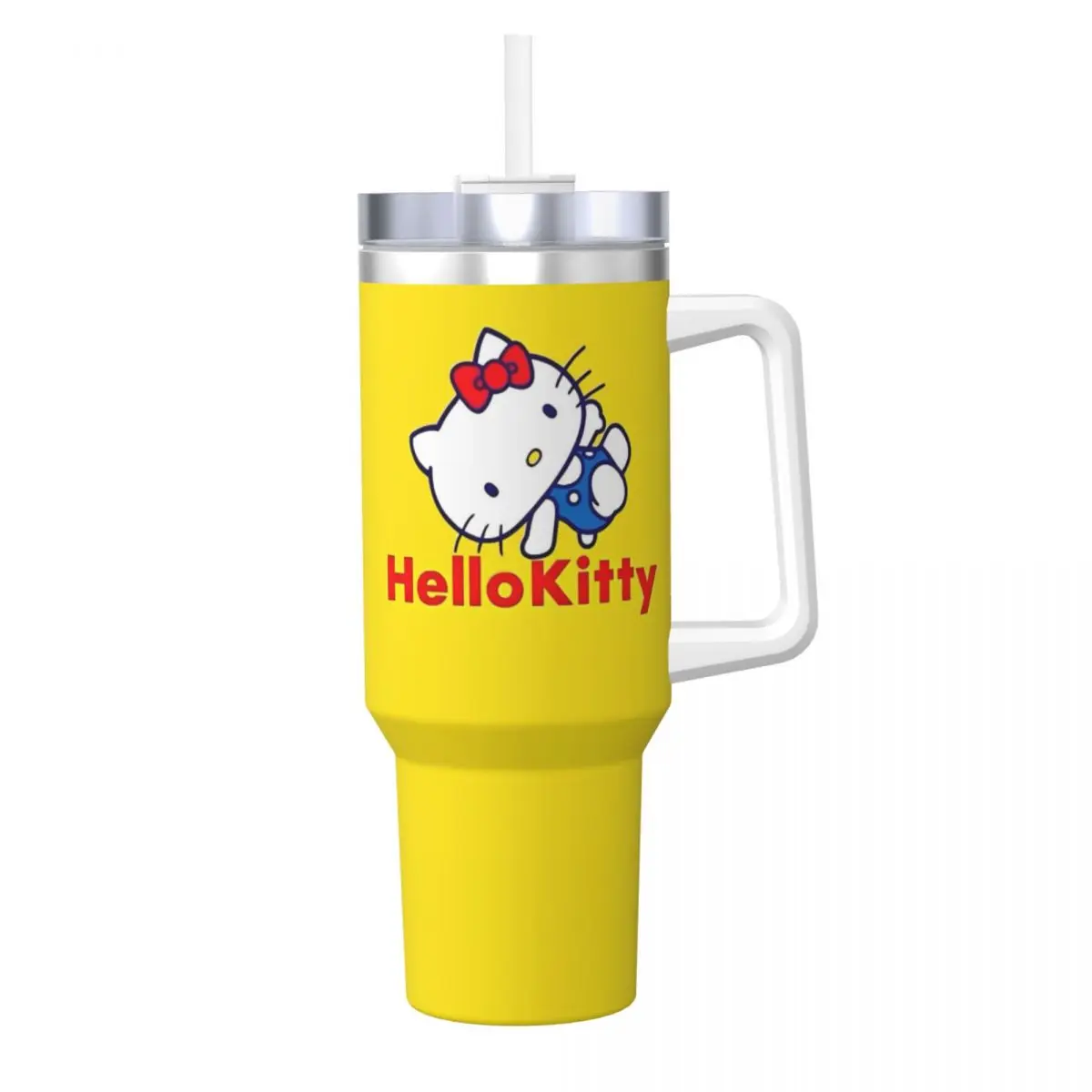 Sanrio Hello Kitty Kawaii Cartoon Stainless Steel Tumbler Travel Car Mugs Large Thermal Cups Cold Drink Milk Tea Water Bottle