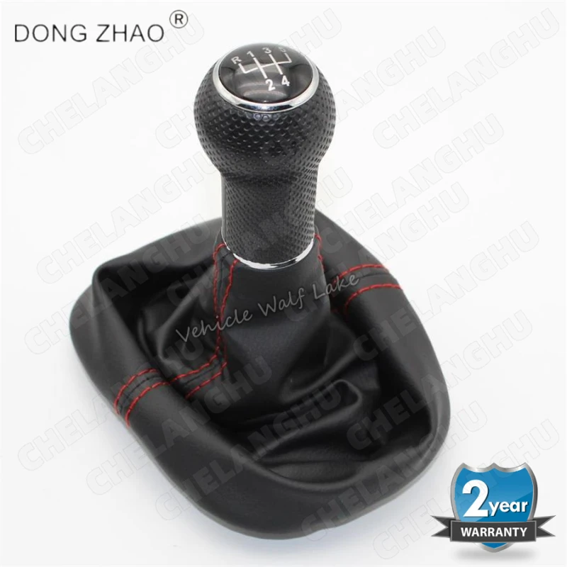 

23mm For VW Golf 4 A4 MK4 GTI 1998 1999 2000 2001 2002 2003 2004 2005 2006 Car 5 Speed Gear Stick Shift Knob With Leather Boot