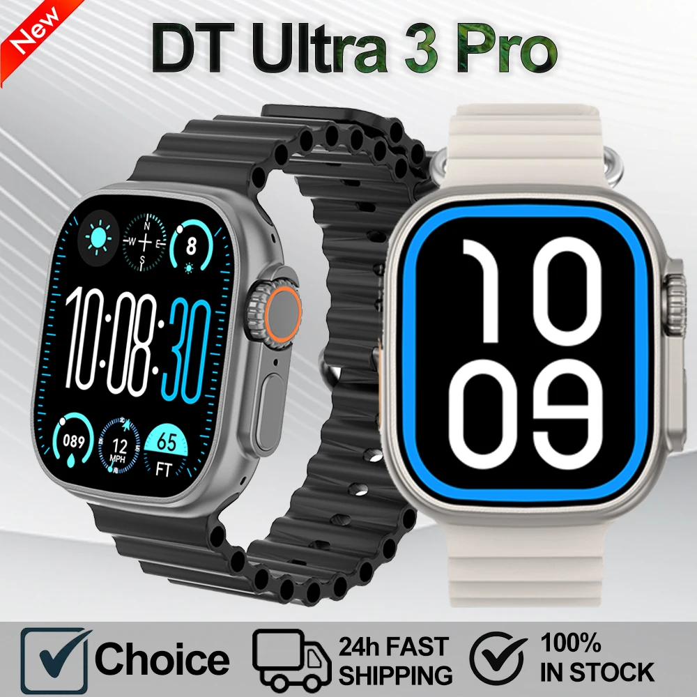NEW DT Ultra 3 Pro 32GB Smart Watch Google Map Music Video Player HD Bluetooth Call APP Store NFC Smart AI Voice Sport Watch