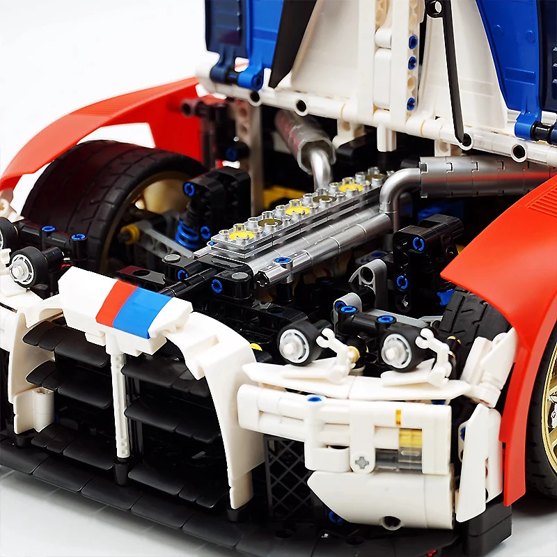 عالية الجودة مدينة التقنية M4 Poweful Hypercar اللبنات MOC JD040 عالية التقنية سباق 1:8 نموذج لتقوم بها بنفسك اللعب هدية الكريسماس الأولاد #1