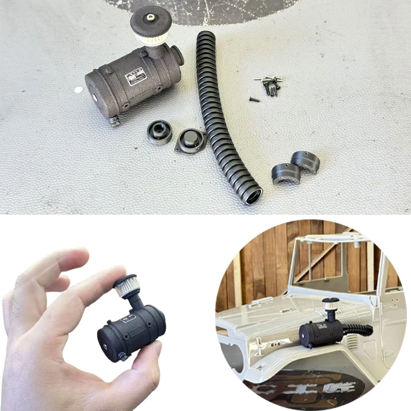 1 Set schwarzer Wathals für 1/10 RC Crawler Car Traxxas RC4WD FMS FJ40 Toyota Zubehör