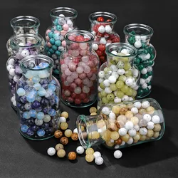 Natural Muticolor Stone Bead 4/6/8/10/12mm Mixed Round Agat Jaspers Quartzs Loose Spacer Beads For Jewelry Making Bracelet DIY