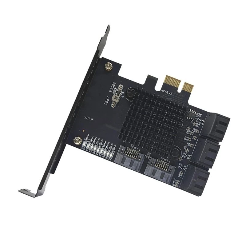 Pcie To SATA 3.0 Expansion Card 8 Ports PCI-E 1X To SATA3 Controller Card 6Gbps Adapter For HDD SSD NAS Mining