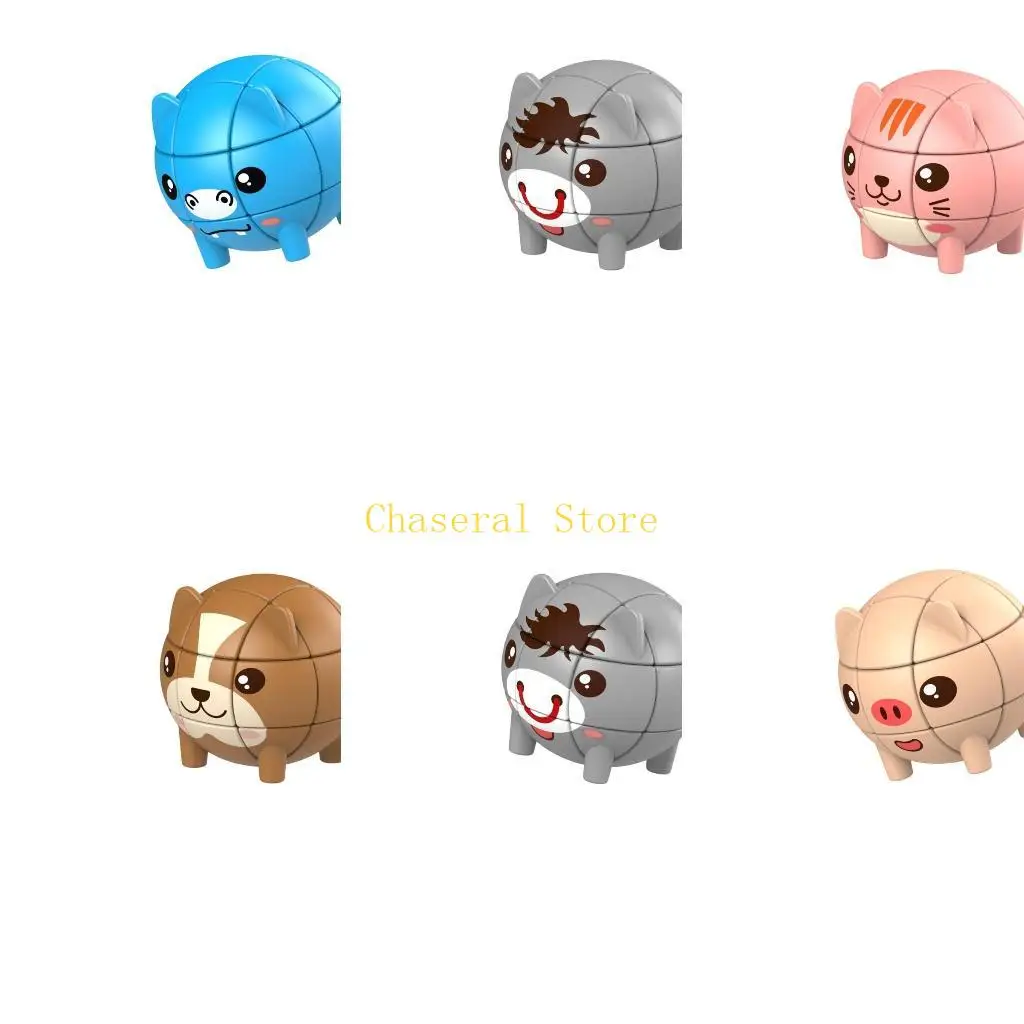 

E7CE 3D Animal Cartoon Puzzle Cubes Teaser For Kids And Adults Enhancing Cognitive Skills And Creativity