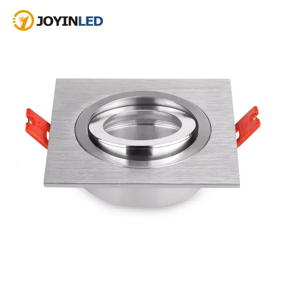 

Indoor Decorative Square Adjustable Aluminum LED Ceiling Spot Light Fixture Ceiling Lamp Downlight Bracket Frame