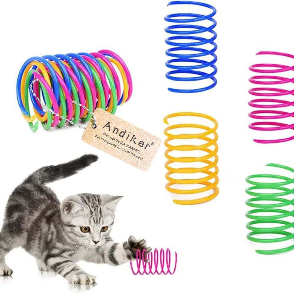 Katzenspiralfeder, kreatives Katzenspielzeug, um die Zeit zu töten und zu bleiben, interaktives