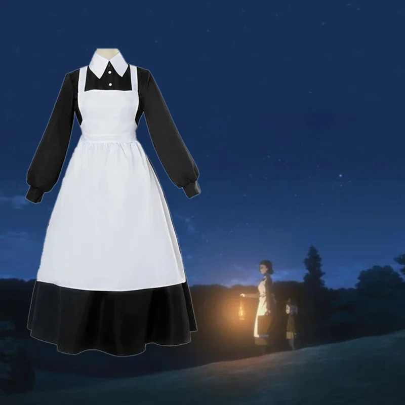 Mother Isabella Cosplay Yakusoku The Promised Neverland Mom Isabella Cosplay Yakusoku No Dresses Women Maid Dress