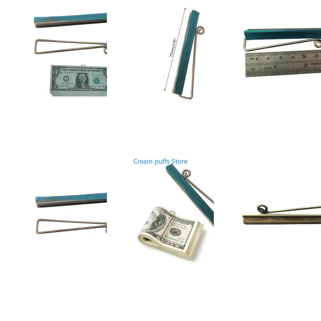50LE Spring Wallet Clip Bar Insert Replacement Durable Money Spring Clip Tool Gift