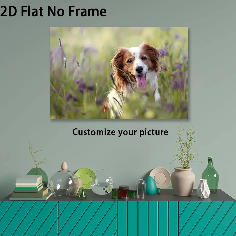1PC Custom Poster Printing Custom Family Photos Canvas Wall Art Custom Movie Posters Festival Gifts Home Living Room Decor image 5