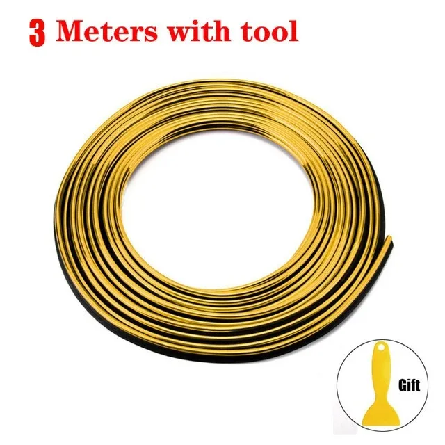 Universelle Auto-Zierleisten Flexible Streifen 5M/3M/1M Innenraum Auto-Verkleidungen Autoabdeckung Armaturenbrett Tür Auto-Styling