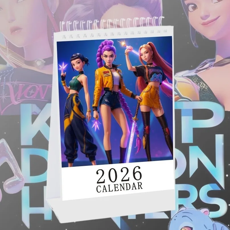 

Witch Hunt 2026 Calendar Gift Coil Calendar Cartoon KPOP Demo Hunt Surrounding