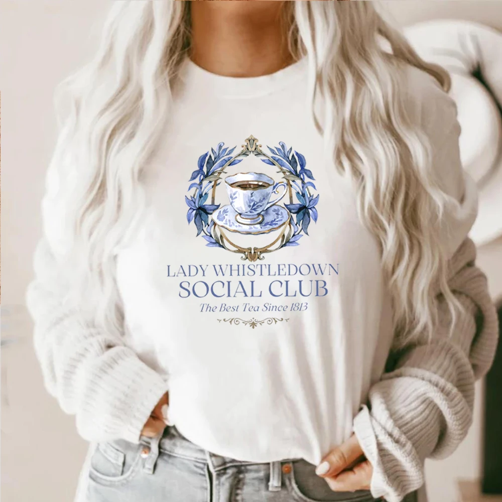 Lady Whistledown Fashionable Summer T-Shirt Spill the Tea Daphne Bridgerton shirt Romance Reader Tea Time Shirt TV Show Top