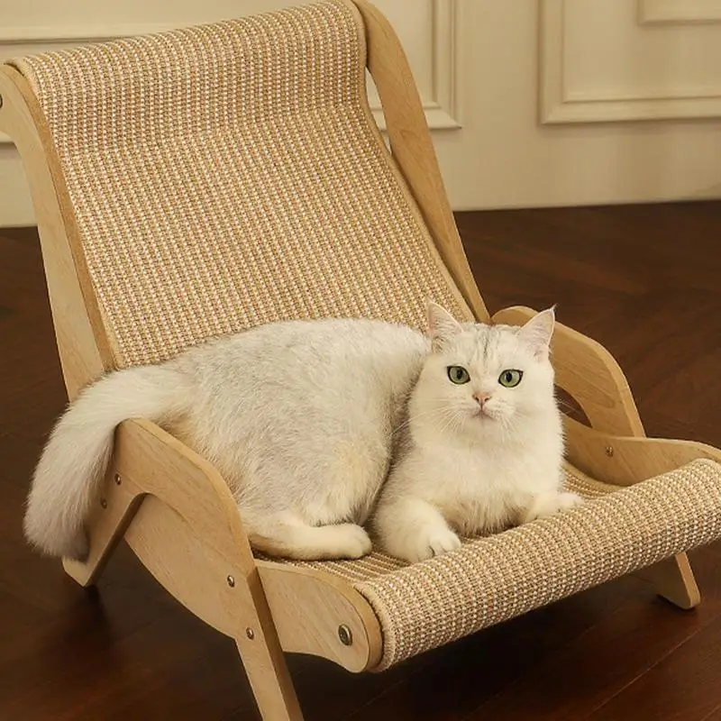 

Cat Sisal Chair Elegant Cat Rocking Chair Sisal Cat Chair Pet-Friendly Cat Scratcher And Scratch Chair For Garden Outdoor Living