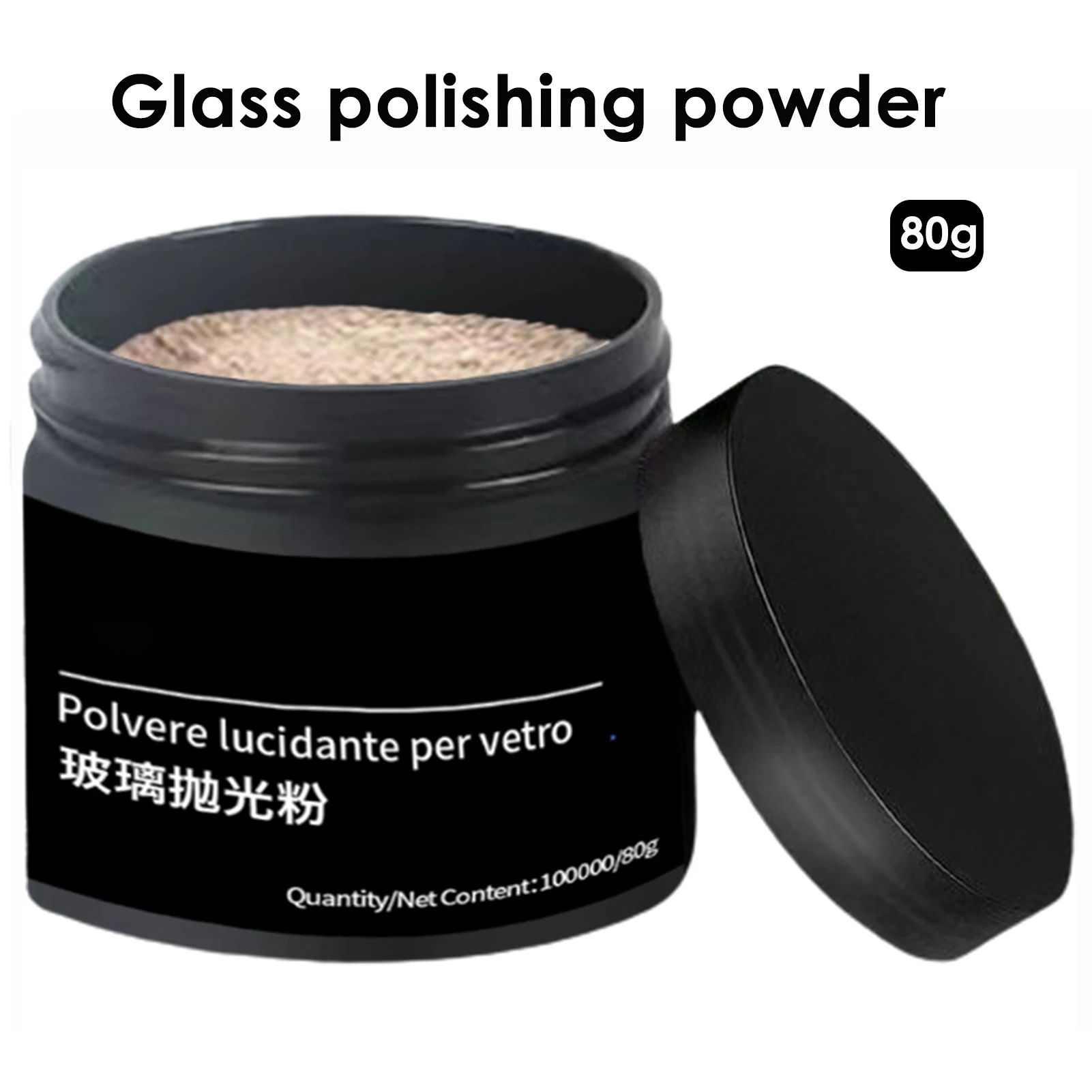 80g Cerium Oxide Glass Polishing Powder Window Windshield Scratch Remover Windscreen Repair Waxing Polish Cleaner