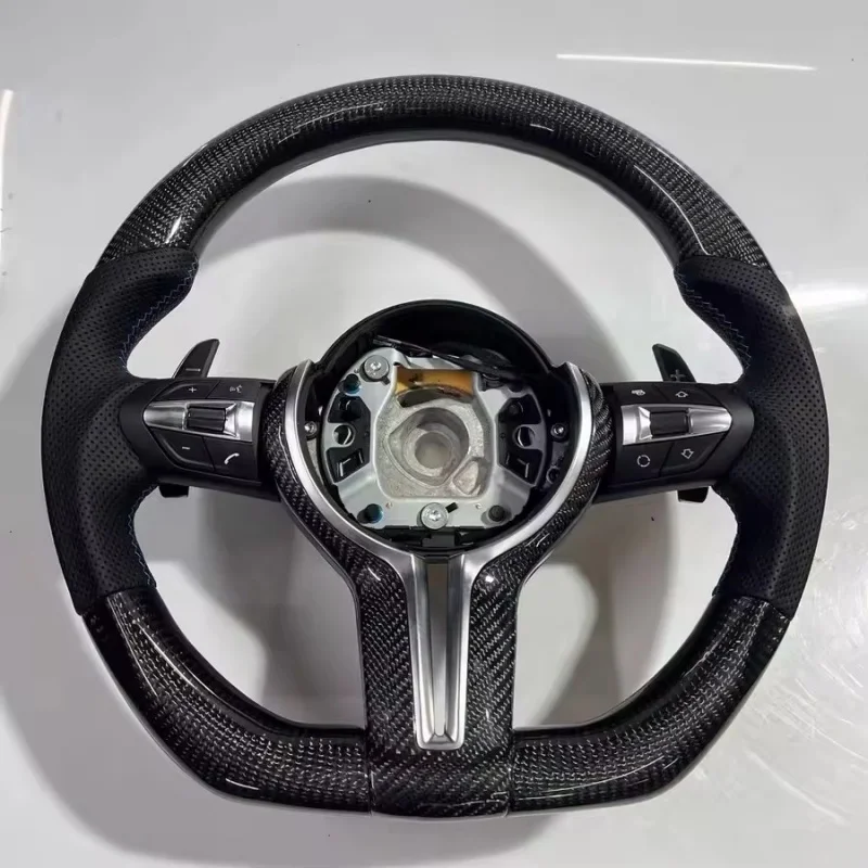 Car Steering Wheel Carbon Fiber Leather For BMW E87 E83 E90 X1 X5 E70 E71 M3 M5 F10 F20 F22 F23 F30 F33 E92 Car Accessories