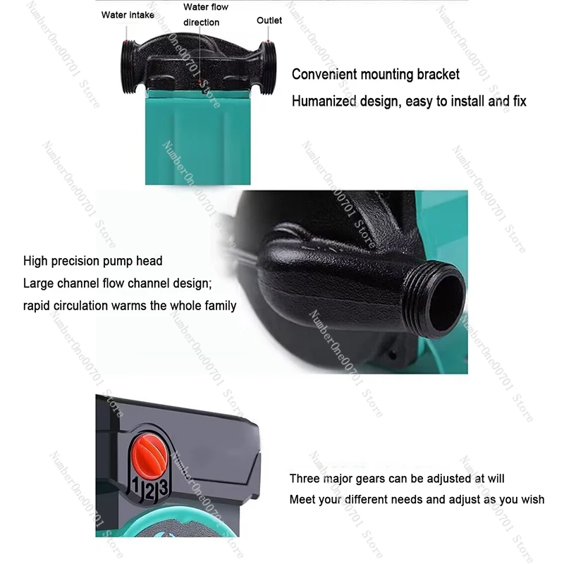 مضخة المياه الساخنة محمية تعميم مضخة المنزلية الصامتة خط أنابيب الحرارية الأرضية الداعم #1