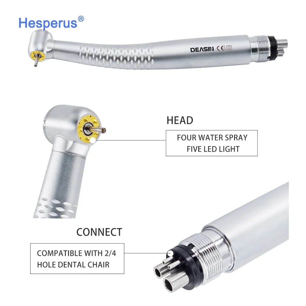 Den  tal LED lamp Electric High Speed Turbine  and low speed  Handpiece sets Den  tal Surgery Handpiece Set