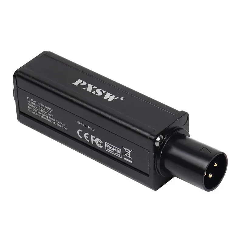 

3.5 turn XLR stereo audio isolator
