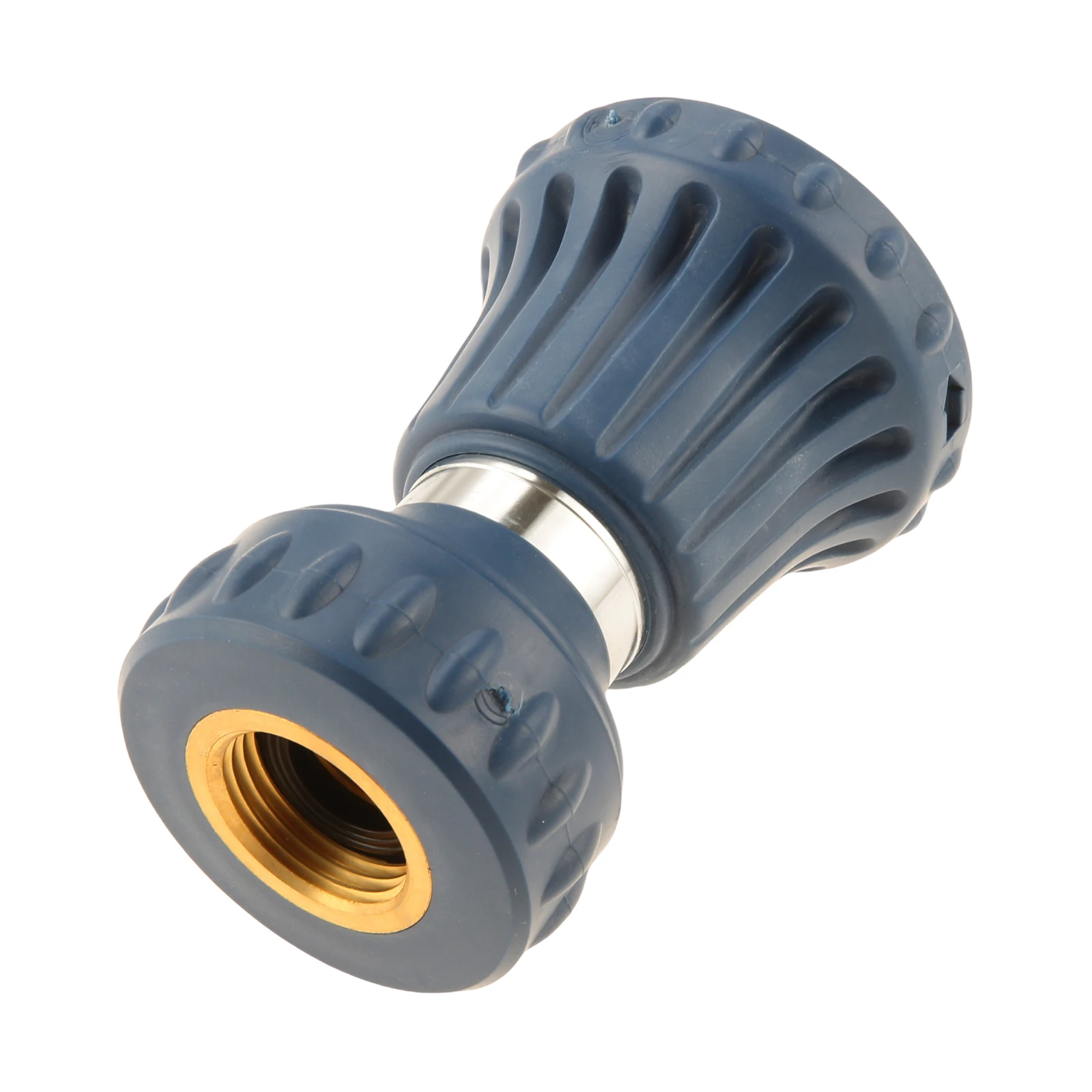 1Pc Garden Hose Nozzle Heavy Duty High Pressure Adjustable Sprayer Leak-Proof Metal Fire Hose Sprayer Nozzle for Car Washing