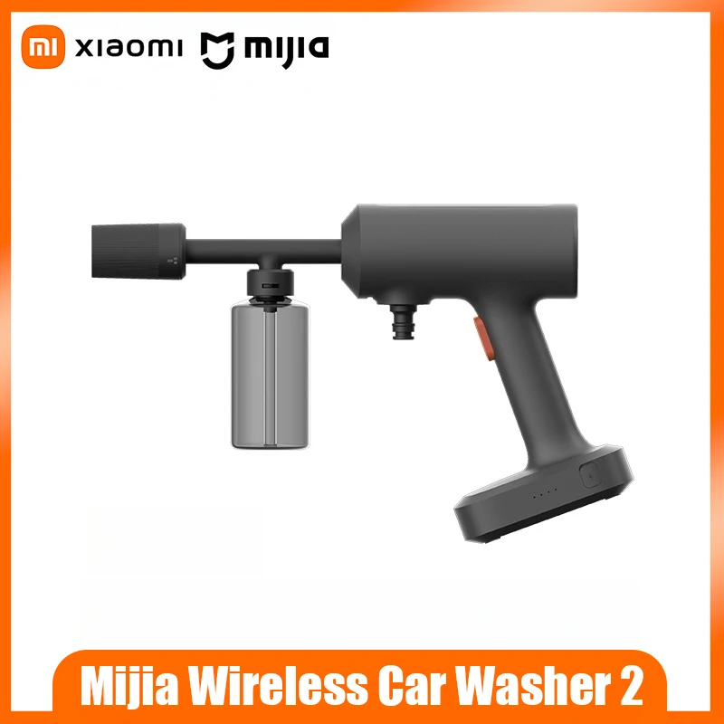 

Xiaomi Mijia Wireless Car Washer2 160L/H Type-C Fast Charging Multi-speed Adjustment Portable High-pressure Water Gun Car Washer
