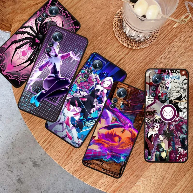 

Marvel Spider Gwen For Xiaomi Mi 15 14 13 13T 12 12T 12S 11 11i 11T Pro Ultra Lite 5G Black Soft Cover Phone Case