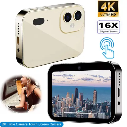 CCD 디지털 카메라, 디지털 비디오 카메라, 3 렌즈, MP3 음악 플레이어, 터치 컨트롤 스크린, 16X 브이로그 카메라, 128GB, 64MP, 4K CCD 디지털 카메라, 디지털 비디오 카메라, 3 렌즈, MP3 음악 플레이어, 터치 컨트롤 스크린, 16X 브이로그 카메라, 128GB, 64MP, 4K