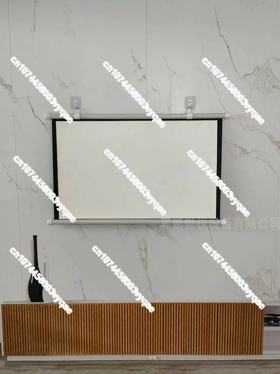 Outdoor car non-punching simple wall-mounted anti-light projector curtain 40 50 60 72 84 100 inches
