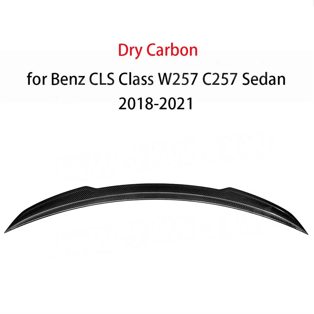 Dry Carbon fiber Rear Boot Spoiler for Mercedes Benz CLS Class W257 C257 Sedan 2018-2021 Car Trunk Duck Spoiler Lid Wing