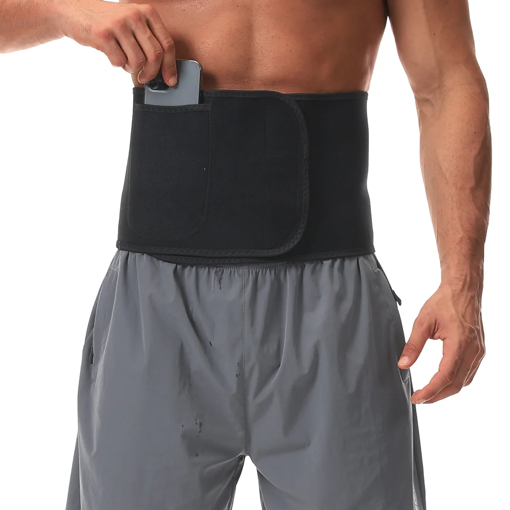 Men Sauna Suits Hot Thermal Sweat Belt Fat Burning Bodybuilding Waist Trainer Workout Slimming Girdles Gym Weight Loss Corset image 5